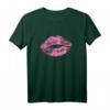 Lippen Kussmund Lippenstift T-Shirt für 80er & 90er Jahre Motto Party - Retro Outfit & Geschenkidee für Fans