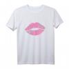 Lippen Kussmund Lippenstift T-Shirt für 80er & 90er Jahre Motto Party - Retro Outfit & Geschenkidee für Fans