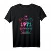 Jahrgang 1971 Königin 51. Geburtstag Frau Retro T-Shirt - Perfektes Geschenk für den runden Geburtstag 2021