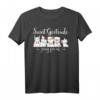 St. Gertrud von Nivelles Schutzpatron der Katzen-Liebhaber T-Shirt – Religiöses Geschenk für Katzenfans, Kommunion, Taufe, Weihnachten & Ostern