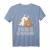 Offizielles Schlafshirt Pyjama mit Kaninchen, Hasen & Bären Motiv – Lustiges Geschenk für Langschläfer, Damen & Herren, Ideal als Geburtstags- oder Relax-Geschenk