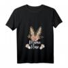 Damen Osterhase T-Shirt im Leoparden Look - Partnerlook Outfit & Witziges Ostergeschenk für Mütter, Töchter & Tanten
