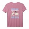 Kaninchen Früher war ich normal jetzt hab ich Hasen T-Shirt – Lustiges Geschenk für Hasenfans und Tierliebhaber