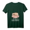Damen Hasen Offizielles Schlafshirt mit V-Ausschnitt – Kuscheliges Kuschelshirt für Hasenfans, Langschläfer und Faulenzer