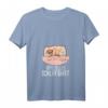 Damen Hasen Offizielles Schlafshirt mit V-Ausschnitt – Kuscheliges Kuschelshirt für Hasenfans, Langschläfer und Faulenzer