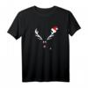 Damen Rentier Rudolph Weihnachts-T-Shirt mit roter Nase – Perfekt als Geschenkidee für Weihnachten, Familienfeiern & besondere Anlässe