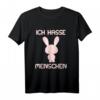 Ich Hasse Menschen Anime Manga T-Shirt - Lustiges Spruchdesign für Cosplay, Comic Con & Anime Fans, Perfektes Geschenk für Freunde & Familie