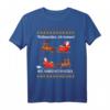 Lustiges Weihnachtsmann T-Shirt mit Rentieren - Humorvolles Design für Damen und Herren, Geschenkidee für Weihnachten 2021