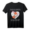 Staatlich geprüftes Schlafshirt mit lustigem Hase und Fuchs - Perfektes Geschenk für Langschläfer, Kuschelpaare und Valentinstag