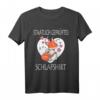 Staatlich geprüftes Schlafshirt mit lustigem Hase und Fuchs - Perfektes Geschenk für Langschläfer, Kuschelpaare und Valentinstag