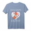 Staatlich geprüftes Schlafshirt mit lustigem Hase und Fuchs - Perfektes Geschenk für Langschläfer, Kuschelpaare und Valentinstag