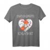 Staatlich geprüftes Schlafshirt mit lustigem Hase und Fuchs - Perfektes Geschenk für Langschläfer, Kuschelpaare und Valentinstag