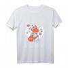 Staatlich geprüftes Schlafshirt mit lustigem Hase und Fuchs - Perfektes Geschenk für Langschläfer, Kuschelpaare und Valentinstag
