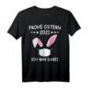 Lustiges Osterhase Kostüm mit Gesichtsmaske & Osternest T-Shirt – Perfekt für Osterfeiern, Eiersuche & als Osterdeko für Damen und Herren
