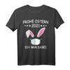 Lustiges Osterhase Kostüm mit Gesichtsmaske & Osternest T-Shirt – Perfekt für Osterfeiern, Eiersuche & als Osterdeko für Damen und Herren