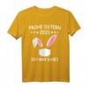 Lustiges Osterhase Kostüm mit Gesichtsmaske & Osternest T-Shirt – Perfekt für Osterfeiern, Eiersuche & als Osterdeko für Damen und Herren