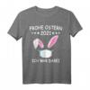 Lustiges Osterhase Kostüm mit Gesichtsmaske & Osternest T-Shirt – Perfekt für Osterfeiern, Eiersuche & als Osterdeko für Damen und Herren