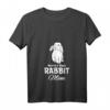 Damen Rabbit Mom Hase Mama Mutter Kaninchen Mutti T-Shirt mit V-Ausschnitt – Niedliches Tiermotiv für Tierliebhaberinnen