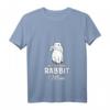Damen Rabbit Mom Hase Mama Mutter Kaninchen Mutti T-Shirt mit V-Ausschnitt – Niedliches Tiermotiv für Tierliebhaberinnen