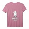 Damen Rabbit Mom Hase Mama Mutter Kaninchen Mutti T-Shirt mit V-Ausschnitt – Niedliches Tiermotiv für Tierliebhaberinnen