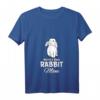 Damen Rabbit Mom Hase Mama Mutter Kaninchen Mutti T-Shirt mit V-Ausschnitt – Niedliches Tiermotiv für Tierliebhaberinnen