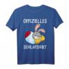 Offizielles Schlafshirt mit Hasenmotiv - Lustiges Pyjama Party T-Shirt für Männer, Frauen & Kinder, perfektes Geschenk für Langschläfer & Morgenmuffel