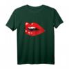 Lippen Kussmund 80er 90er Jahre Motto Party T-Shirt – Lustiges Retro Outfit & Geschenk für Fans der 80s & 90s