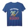 Ich hasse Menschen Hase mit Kettensäge T-Shirt – Lustiges Tiermotiv für Hasenliebhaber, perfekt als Geschenk für Geburtstag & Weihnachten
