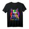Hasengesicht Papa Hase cooler Osterhase mit Brille Vater T-Shirt – Originelles Osterfest Geschenk für Papa & Hasenliebhaber