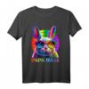 Hasengesicht Papa Hase cooler Osterhase mit Brille Vater T-Shirt – Originelles Osterfest Geschenk für Papa & Hasenliebhaber