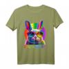 Hasengesicht Papa Hase cooler Osterhase mit Brille Vater T-Shirt – Originelles Osterfest Geschenk für Papa & Hasenliebhaber
