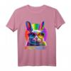 Hasengesicht Papa Hase cooler Osterhase mit Brille Vater T-Shirt – Originelles Osterfest Geschenk für Papa & Hasenliebhaber