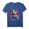 Hasengesicht Papa Hase cooler Osterhase mit Brille Vater T-Shirt – Originelles Osterfest Geschenk für Papa & Hasenliebhaber