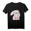 Hase Nerd Brille Hipster Karnickel Kaninchen T-Shirt – Lustiges Tiermotiv für Kinder, Geburtstags- & Ostergeschenk mit Wasserfarben-Design