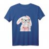 Hase Nerd Brille Hipster Karnickel Kaninchen T-Shirt – Lustiges Tiermotiv für Kinder, Geburtstags- & Ostergeschenk mit Wasserfarben-Design