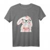 Hase Nerd Brille Hipster Karnickel Kaninchen T-Shirt – Lustiges Tiermotiv für Kinder, Geburtstags- & Ostergeschenk mit Wasserfarben-Design
