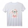 Hase Nerd Brille Hipster Karnickel Kaninchen T-Shirt – Lustiges Tiermotiv für Kinder, Geburtstags- & Ostergeschenk mit Wasserfarben-Design