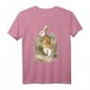 Weißer Hase Party Kostüm Alice im Wunderland Hase Kaninchen T-Shirt – Lustiges Gruppenkostüm für Karneval, Halloween & Geburtstagsfeiern