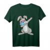 Dab Hase T-Shirt mit Sonnenbrille und Mundschutz – Lustiges Oster-Geschenk für Kinder und Erwachsene, perfekt für Karneval, Weihnachten und Geburtstagsfeiern
