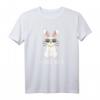 HapFrog Hase T-Shirt mit Retro-Brille und Goldkette – Lustiges Geschenk für Kinder, Frauen und Männer