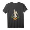 Lustiges Hasen Totenkopf T-Shirt für Veganer & Vegetarier – Originelles Oster- und Geschenkidee mit Karotten Design