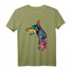 Doberman T-Shirt Profil Kopf Hund - Haustier True Friend Geschenk für Hunde- und Dobermann-Liebhaber