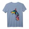 Doberman T-Shirt Profil Kopf Hund - Haustier True Friend Geschenk für Hunde- und Dobermann-Liebhaber