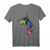 Doberman T-Shirt Profil Kopf Hund - Haustier True Friend Geschenk für Hunde- und Dobermann-Liebhaber