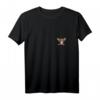 Damen Chihuahua in der Tasche Hund Brusttasche T-Shirt mit V-Ausschnitt – Süße Haustier-Mode für Hundehalter & Chihuahua-Liebhaber