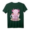 Lustiges Axolotl Kaffee Haustier T-Shirt – Witziges Geschenk für Reptilienliebhaber, Biologen & Tierärzte zu Geburtstag, Weihnachten & Co.