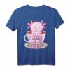 Lustiges Axolotl Kaffee Haustier T-Shirt – Witziges Geschenk für Reptilienliebhaber, Biologen & Tierärzte zu Geburtstag, Weihnachten & Co.