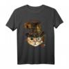 Steampunk Katzenhemd für Katzenliebhaber & Tierfreunde - Mittelalterliches Kätzchen Design, perfekt für Katzenmamas & -papas