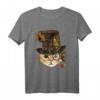 Steampunk Katzenhemd für Katzenliebhaber & Tierfreunde - Mittelalterliches Kätzchen Design, perfekt für Katzenmamas & -papas