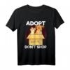 Gerettet Adopt Don't Shop Niedliche Hunde Geschenk Haustier T-Shirt - Klassisch geschnitten